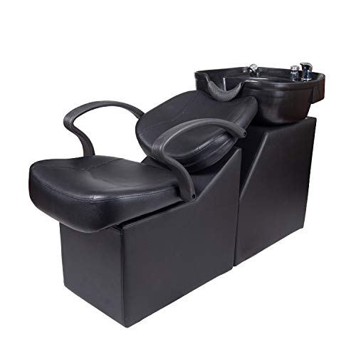 Polar Aurora Backwash Barber Chair with ABS Shampoo Bowl