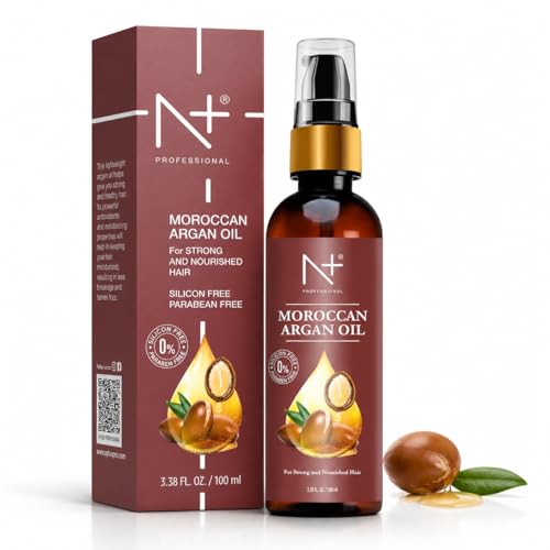 N PLUS Moroccan Argan Oil for Hair - Dry & Damaged Hair Treatment