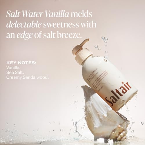 Saltair Body Oil and 2-Pack Body Wash Set ? Moisturizing Cleanser and After-Shower Skincare Duo ? Salt Water Vanilla Scent