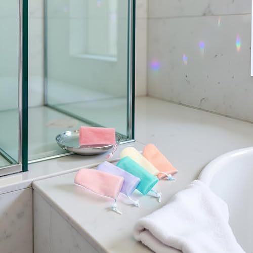 12Pc Exfoliating Mesh Soap Pouches with Drawstring - Multicolor