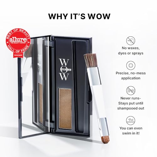 COLOR WOW Root Cover Up Temporary Hair Color - Dark Brown, Instantly Conceals Roots