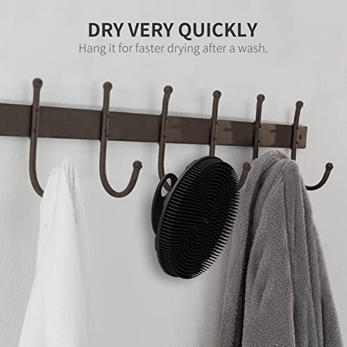 Silicone Body Scrubber with Easy-Grip Handle – Gentle Exfoliating Shower Brush
