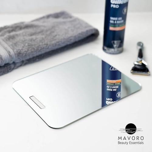 7x9" Acrylic Shower Mirror with 3M Adhesive Hook