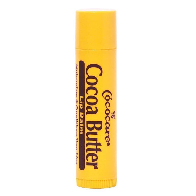 Cococare Cocoa Butter Lip Balm - The Little Yellow Stick - Conditions & Protects Lips with Hydrating Formula - Light Scent of Cocoa Butter - 0.15oz (10 Sticks)