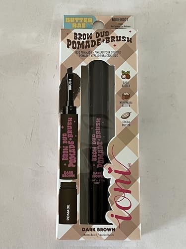 Ioni Butter Bae Brow Duo Pomade + Brush Dark Brown