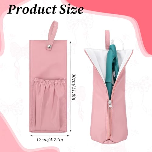 Heat Resistant Hair Iron Holder Travel Bag Pink