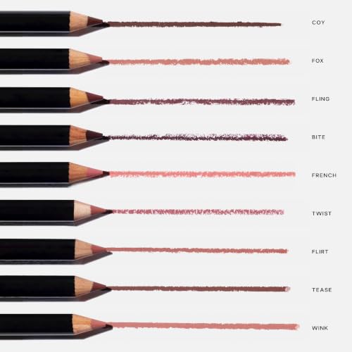 Saie Lip Liner 101 - Creamy Soft Matte Lip Pencil, Flirt