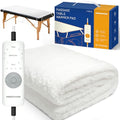 Massage Table Warmer Heating Pad Professional Massage Bed Warmer with 4 Timer, 8 Heat Settings, Overheat Protection for Massage Bed & Spa, Thickened & Soft Fleece, 30" x 71"