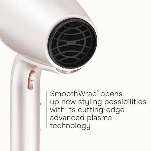 INFINITI PRO CONAIR SmoothWrap Hair Dryer, Blow Dryer with Diffuser and Concentrator Attachments, Advanced Plasma and Ceramic Technology for Less Frizz, More Volume, and Body, Champagne