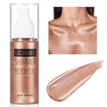 UCANBE Body Shimmer Oil 100ml, Moisturizing Body Glow Glitter Oil, Waterproof Shimmering Luminizer Liquid Illuminator Highlighter, Tinted Shimmer Lotion Glowing Bronzer Makeup(Rose Gold)