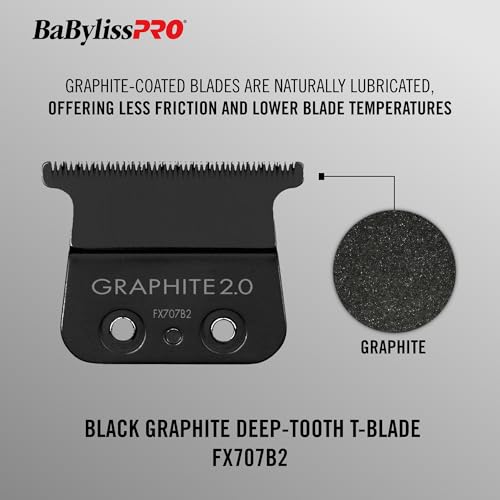 BaBylissPRO Deep-Tooth T-Blades for Hair Trimmers | FX707B2