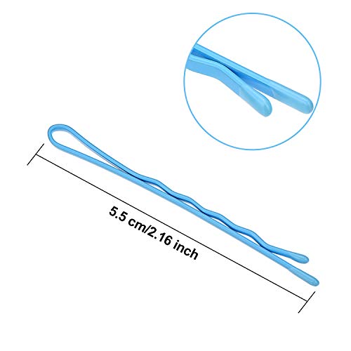 Bememo 100 Pcs Colorful Bobby Pins with Storage Box - 10 Colors