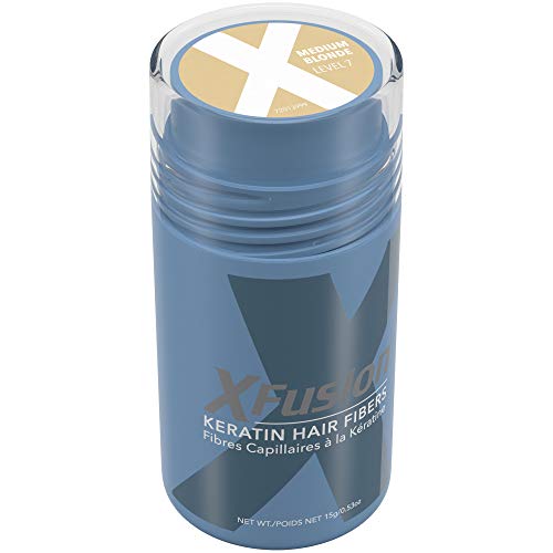 XFusion Keratin Hair Fibers - Medium Blonde (15g).