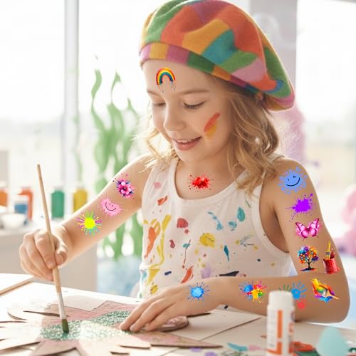Painting Temporary Tattoos | Art Party Favors & Birthday Decorations