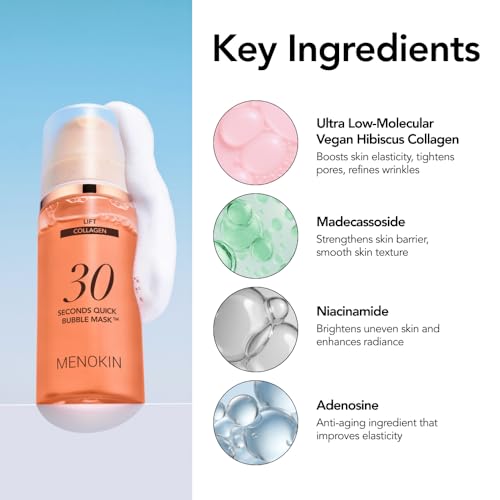 MENOKIN Collagen Bubble Mask Lift 3.21 fl oz - Instant Firming Skin Care