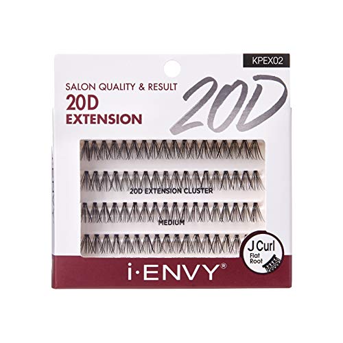 i?ENVY 20D Extension Cluster Individual Lashes (Medium, 3 Pack)