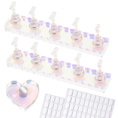 Magnetic Nail Art Display Stand for Press-On Nails - Acrylic Nail Holder