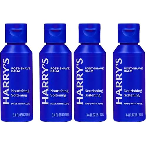 Harry's Post-Shave Balm for Men with Aloe - 3.4 fl oz - Calms and Soothes Skin After Shaving,(Pack of 4)