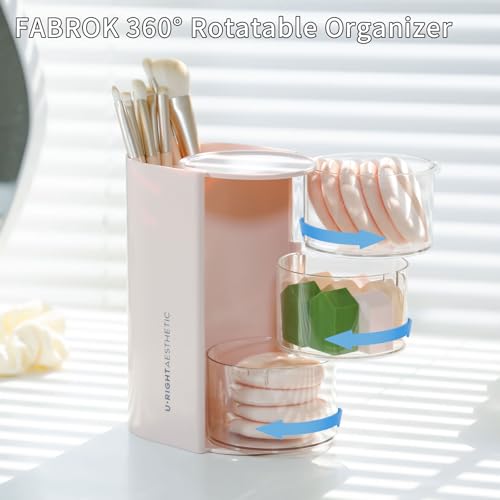 Pink 3-Layer Hair Accessories Organizer for Girls - Sturdy Plastic Storage Box