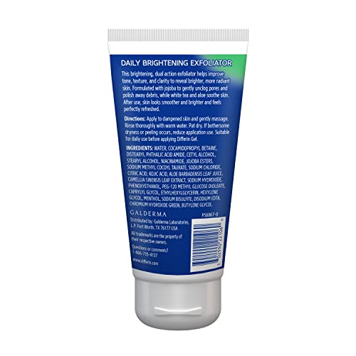 Differin Daily Brightening Face Scrub Exfoliator, 6 Fl Oz