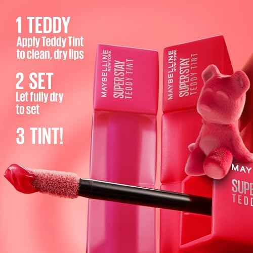 Maybelline Super Stay Teddy Lip Tint, Long Lasting Matte Lipstick For Up To 12HR Wear, Kneehigh, 1 Count