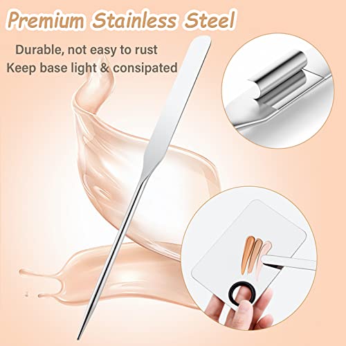 Banugo Makeup Spatula Set with Palette - Stainless Steel, Ergonomic Design