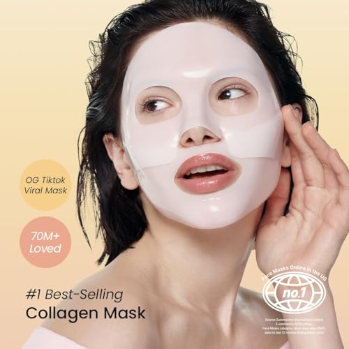 BIODANCE Clear Glow Mask Duo: Bio Collagen & Sea Kelp Real Deep Mask, Gel Face Mask Set for Glass Skin, Pluming, Calming, Korean Skincare Set, Korean Skin Care, Facial Mask Set
