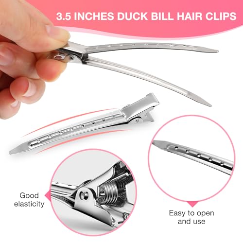 40-Piece Hair Clips Set | Alligator & No-Crease Metal Clips