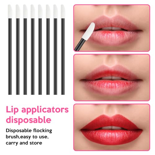 300 Disposable Lip Wands | Flocking Lip Brush Applicators