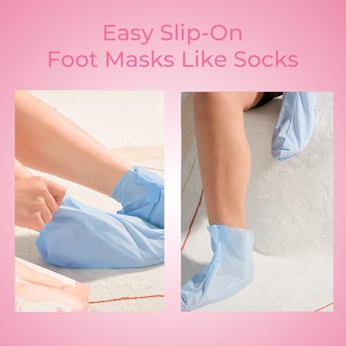 SAISZE Lavender Foot Peeling Mask - 4 Pairs Callus & Dead Skin Remover