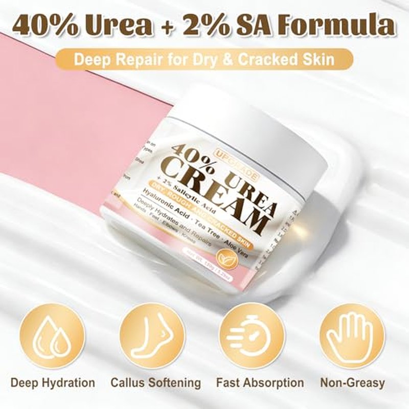 40% Urea Cream for Dry Cracked Heels & Feet