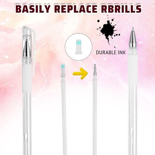 Eyebrow Mapping Kit, 4 Pcs Brow Mapping Pens with with 4 Replacement Refills and 2 Ruler, Makeup Tattoo Skin Marker Pen, Brow Lamination Supplies for Eyebrow Lip Skin