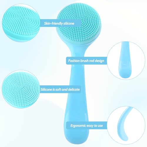2-Pack Silicone Face Brush for Deep Cleansing & Exfoliating