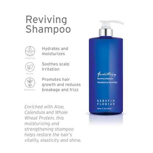 Kerstin Florian Reviving Shampoo | Moisturize & Boost Shine | Aloe and Wheat Protein Detangle & Hydrate Dull Hair | All Hair Types (32 fl oz)