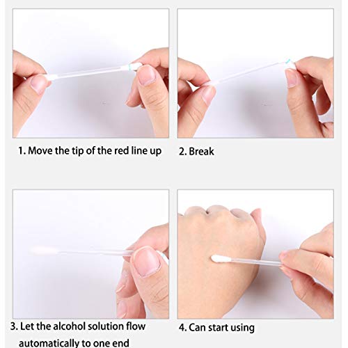 150pcs Alcohol Swabs Cotton Tipped Applicators for Wound Care & First Aid