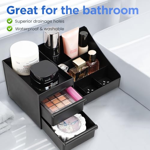 Cologne Organizer for Men with Drawers | Bathroom Perfume Storage
