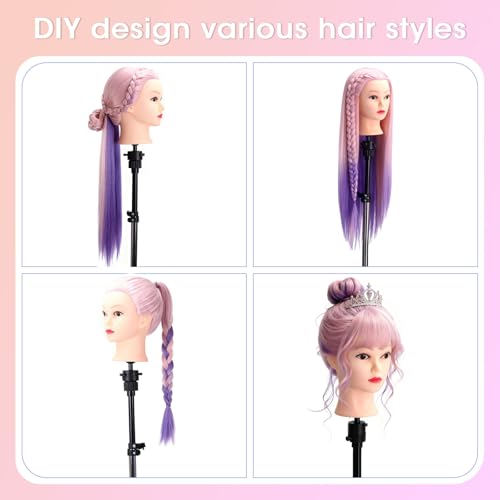 TopDirect 29" Mannequin Head with Synthetic Hair & Clamp