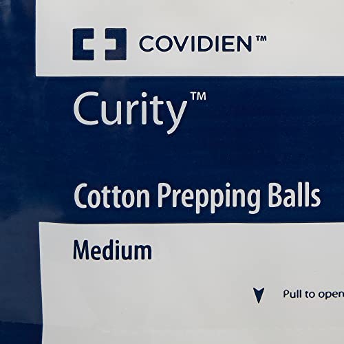 Covidien Curity Medium Non-Sterile Cotton Prepping Balls - 500 Count