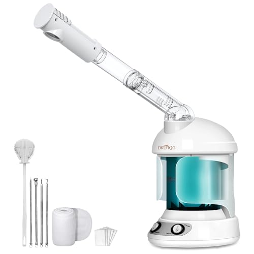 Facial Steamer, Nano Ionic Face Steamer for Facial Deep Cleaning Portable Ozone Steamer with Extendable 360¡Æ Rotating Arm, Humidifier for Home Salon Spa or Personal Care (Blue)