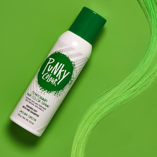 Punky Jaguar Green Temporary Hair Color Spray, 3.5 oz