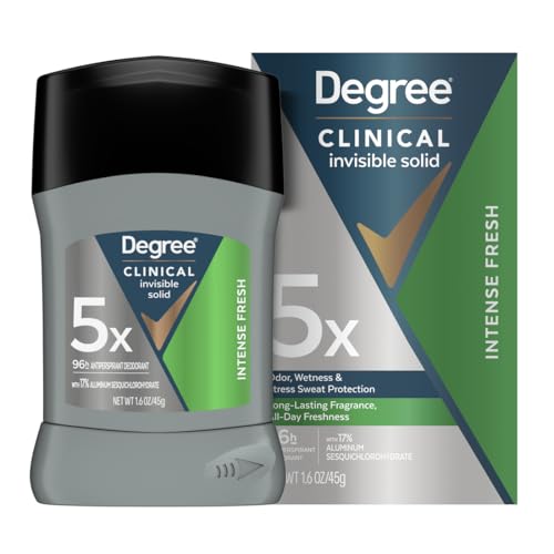 Degree Clinical Antiperspirant Deodorant for Men - 96H Fresh & Invisible Solid