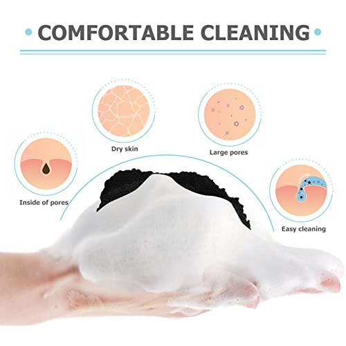 Healifty Bubble Mesh Soap Pouch 10-Pack Black Net Bags