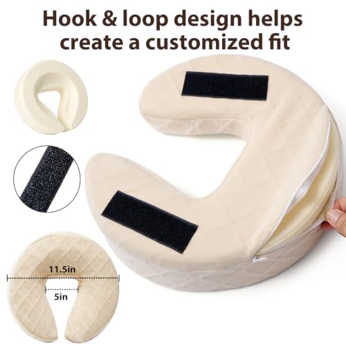 Memory Foam U-Shaped Massage Face Cradle Pillow - Headrest Cushion