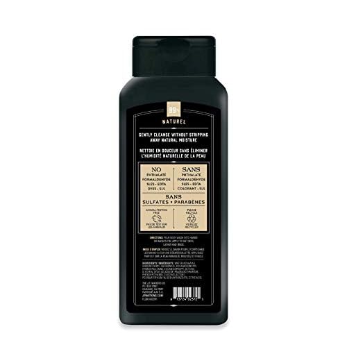J.R. Watkins Natural Daily Moisturizing Body Wash, Hydrating Shower Gel for Men and Women, Free of SLS, Cruelty Free, Sandalwood Vanilla, 18 fl oz, 6 Pack