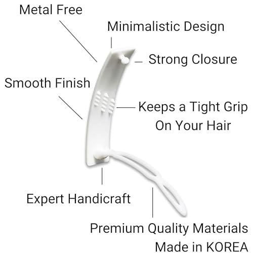 Aurora Pin Hair Barrettes Set - 12pc Non-Metal Clips for All Hair