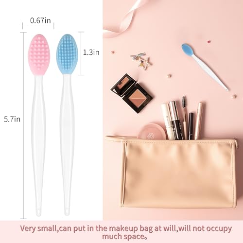 Silicone Lip Scrub Brush - Double-Sided Exfoliator for Lip Care
