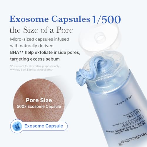 medicube Zero Pore Capsule & PDRN Cleansing Duo: Zero Pore Clear Capsule Facial Deep Cleanser and PDRN Jelly to Foam Cleanser | Korean Skincare, Skincare Sets