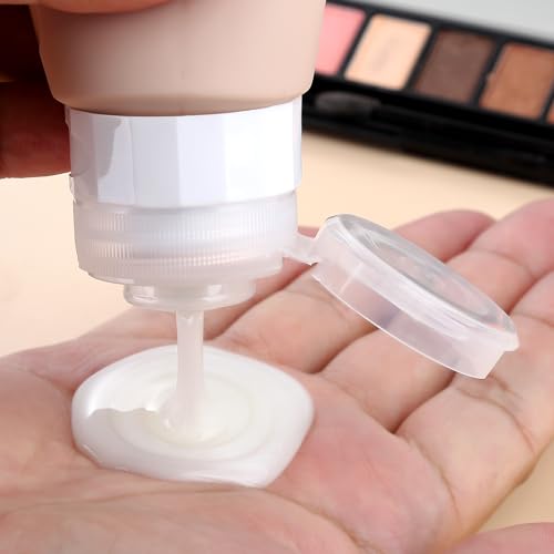 Gemice Travel Bottles for Toiletries, Tsa Approved Travel 3oz Size Containers with Clear Bag, BPA Free Leak Proof Travel Tubs Refillable Liquid Travel Accessories for Cometic Shampoo Lotion (4 Pack)