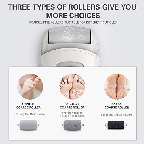 PRITECH Callus Remover Replacement Rollers - 6 Pack Pedicure Refill Heads