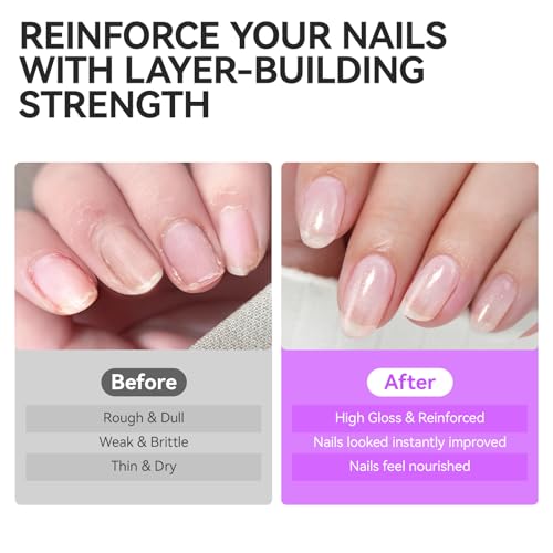 Gelike EC 6-in-1 Natural Nail Hardener & Strengthener for Damaged Nails